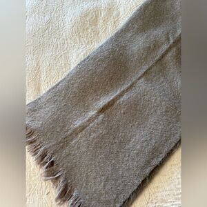 Anthropologie Soft Heathered Gray Fringe Scarf